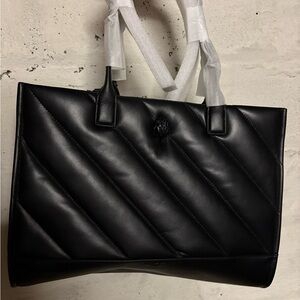 Kurt Geiger Black Quilted Tote Bag